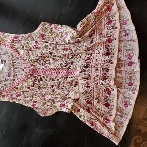 Women's boho flowy sleeveless high low top